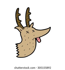 Cartoon Deer Head Stock Illustration 305155892 | Shutterstock