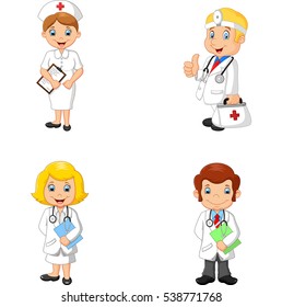 Cartoon Doctors Nurses Stock Illustration 538771768 | Shutterstock