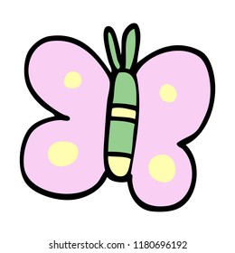 Cartoon Doodle Butterfly Stock Illustration 1180696192 | Shutterstock