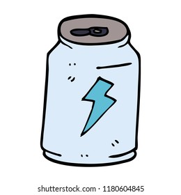 Cartoon Doodle Can Energy Drink Stock Illustration 1180604845 ...