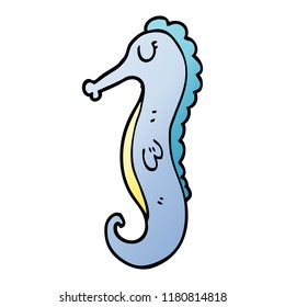 Cartoon Doodle Sea Horse Stock Illustration 1180814818 | Shutterstock