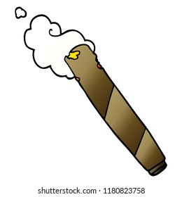 Cartoon Doodle Smoking Joint Stock Illustration 1180823758 | Shutterstock