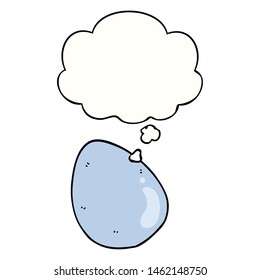 cartoon egg with thought bubble