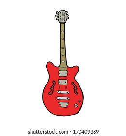 Cartoon Electric Guitar Stock Vector (Royalty Free) 198517112