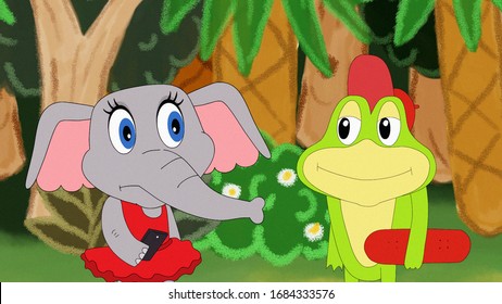 Cartoon elephant  
