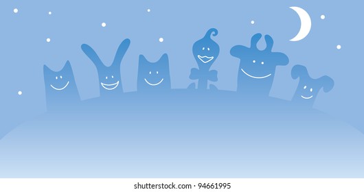 cartoon-farm-animals-night-stock-illustration-94661995-shutterstock