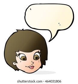 Cartoon Scratched Face Speech Bubble Retro Stock Illustration 1460197436