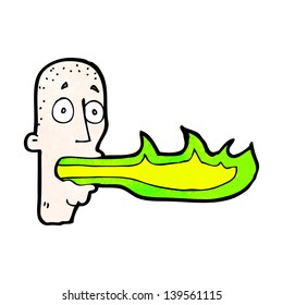 Cartoon Fire Breathing Man Stock Illustration 139561115 | Shutterstock