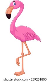 Cartoon Flamingo