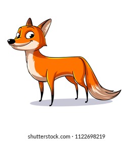 Cute Fox Vector Illustrationchildren Book Forest Stock Vector (Royalty ...