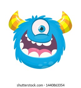 Cartoon Funny One Eyed Monster Cyclops Stock Illustration 1440863354 ...