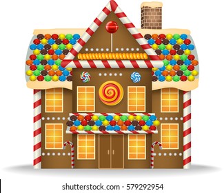 8,796 Cartoon gingerbread house Images, Stock Photos & Vectors ...