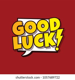 Good Luck Greeting Stock Vector (Royalty Free) 704226472