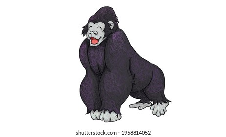 Cartoon Gorilla Drawing 