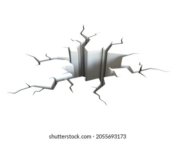 Cartoon Ground Crack Hole Ground On Stock Illustration 2055693173 ...