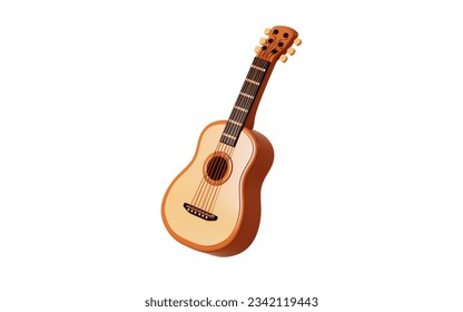 Cartoon guitar model 