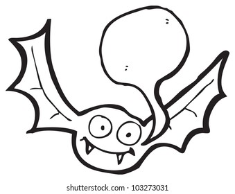 Happy Halloween Bat Cartoon Stock Vector (Royalty Free) 86781067