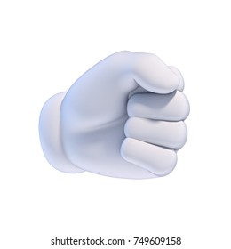 Cartoon Hands Set - Fist 3d Rendering