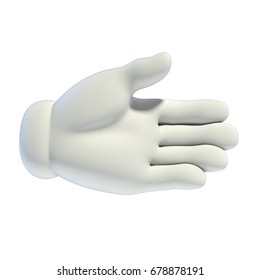 Cartoon Hands Set - Handshake Gesture 3d Rendering