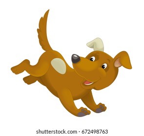 Cute Dog Flying Bone Character Design Stock Vector (Royalty Free ...