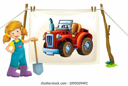 Tractor Girl Images, Stock Photos & Vectors | Shutterstock