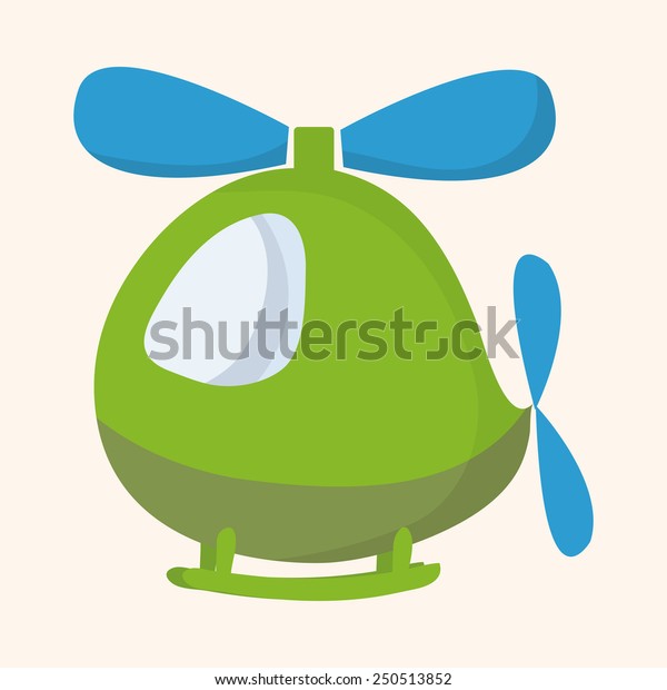 cartoon helicopter theme\
element 