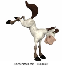 Cartoon Horse Kicking