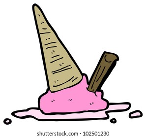 cartoon ice cream splat