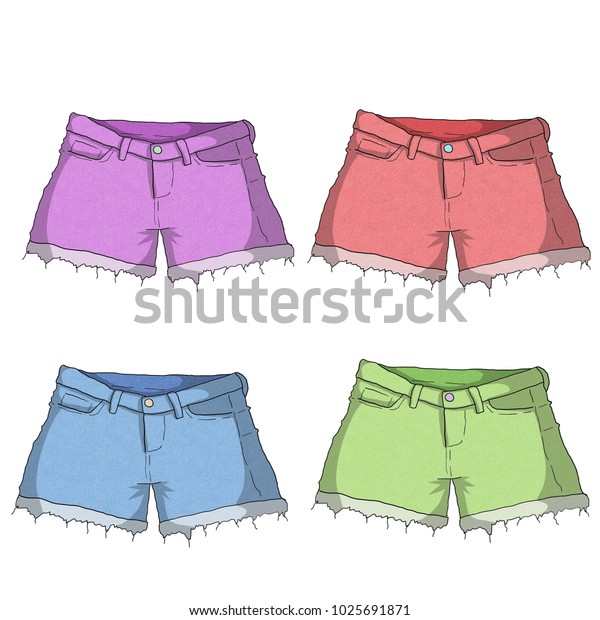 colored shorts womens