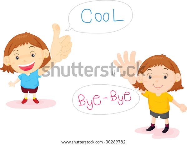 Cartoon Illustration Cool Kids Stock Illustration 30269782