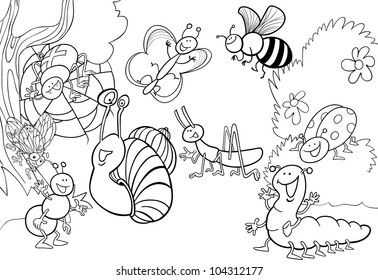 4,993 Bug coloring page Images, Stock Photos & Vectors | Shutterstock