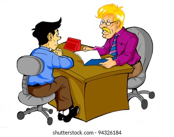 Job Interview Cartoons Images, Stock Photos & Vectors 