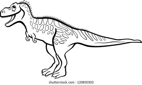 Cartoon Illustration Tarbosaurus Dinosaur Prehistoric Reptile Stock ...