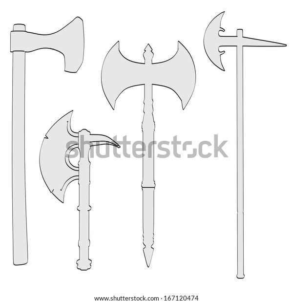 Cartoon Image Axe Weapons Stock Illustration 167120474 Shutterstock