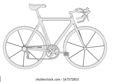 Cartoon Image Classic Bike Stock Illustration 167572853 | Shutterstock