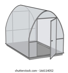 Cartoon Image Of Greenhouse Building