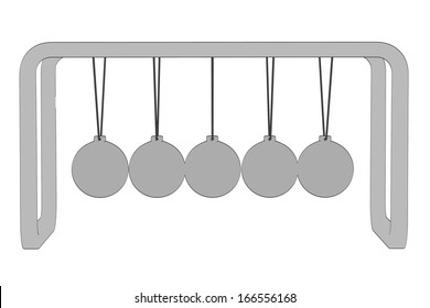 Cartoon Image Newton Cradle Stock Illustration 166556168 | Shutterstock