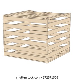 Cartoon Image Wooden Crate Stock Illustration 172591508 | Shutterstock