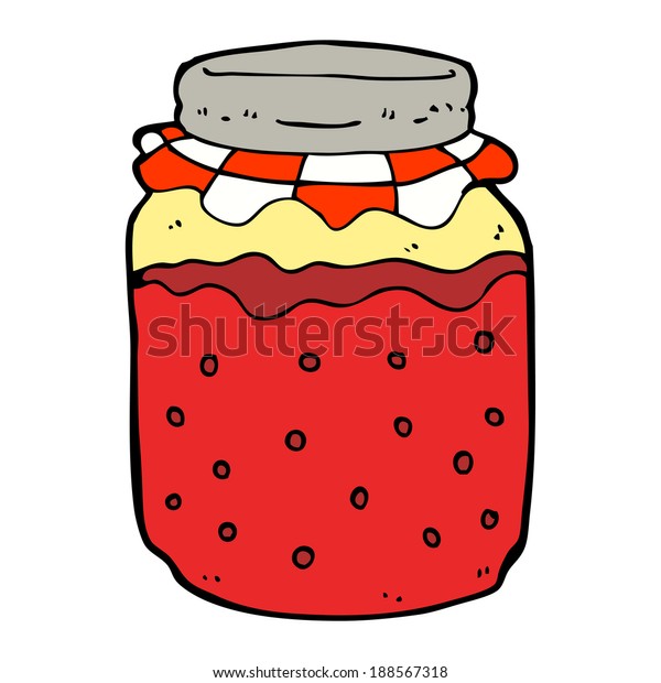 Cartoon Jam Jar Stock Illustration 188567318