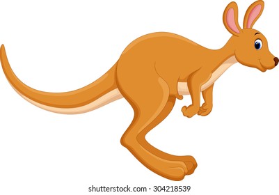 Similar Images, Stock Photos & Vectors of Cartoon kangaroo jumping