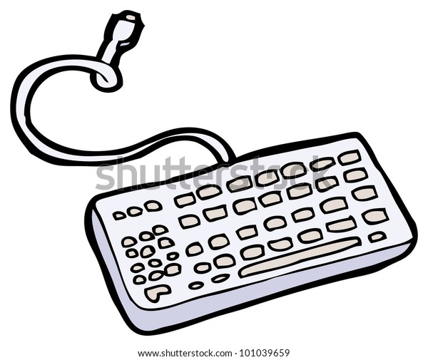 Cartoon Keyboard Stock Illustration 101039659