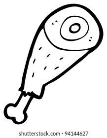 cartoon leg ham (raster