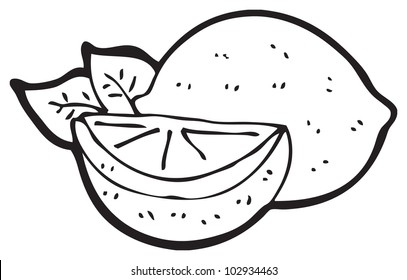 Lemon Line Drawing Images, Stock Photos & Vectors | Shutterstock