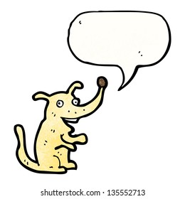 Cartoon Little Dog Speech Bubble Stock Illustration 135552713 