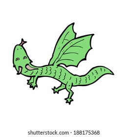 Cartoon Little Dragon Stock Vector (Royalty Free) 189435527