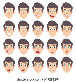 61,658 Cartoon facial expressions man Images, Stock Photos & Vectors ...