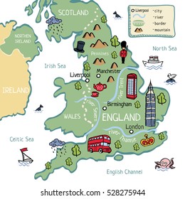 824 Cartoon map uk Images, Stock Photos & Vectors | Shutterstock