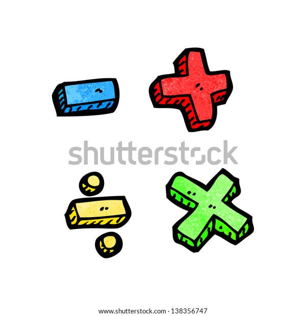 cartoon math
symbols