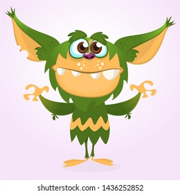 Cartoon Monster Troll Or Gremlin Illustration