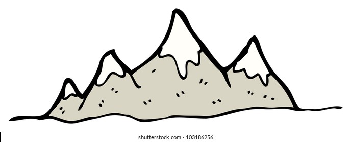 Cartoon Mountain Range